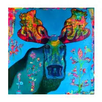 Moose in Colorful Forest - design
