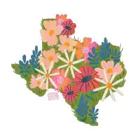 Texas Wildflowers T-Shirt - design