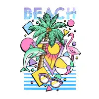 80's Beach - design