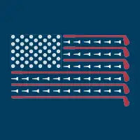 Golf American Flag - design
