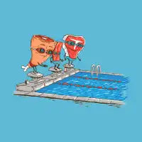 Swim Meat - design