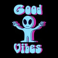 Good Vibes Alien - design