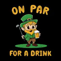 On Par For a Drink - design