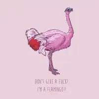 Pink ostrich - design