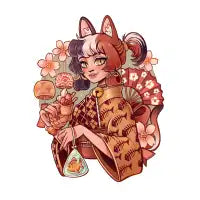 Japanese Cat Girl - design