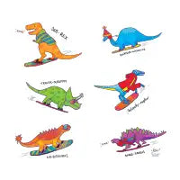 Dino Snowboarders Collection - design