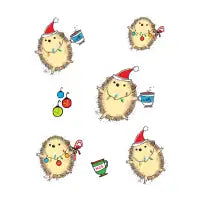 Holiday Hedgehog Stickers - design