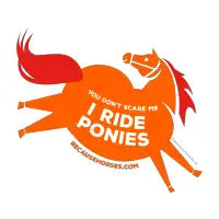 I Ride Ponies Orange - design