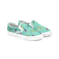 Macaw Pattern Slip-ons - design