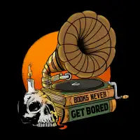 Books Never Get Bored - design