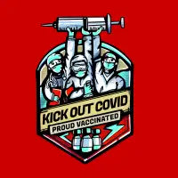 Kick Out Covid! - design