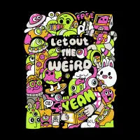 Let Out The Weird - design