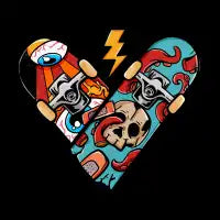 Love Hate Skate - design