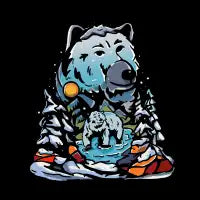 Polar Bear Winter Life - design