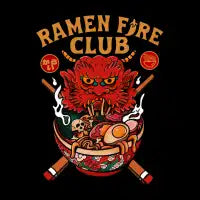 Ramen Fire Club - design