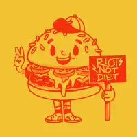 Riots Not Diet - design