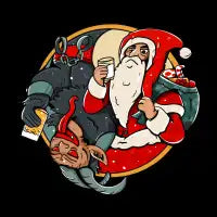 Yin and Yang Christmas T-Shirt - design