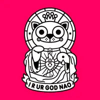 Jeezus Cat B/W - design