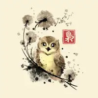 Dandelion owl - design