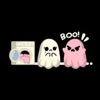 Pink laundry ghost - design