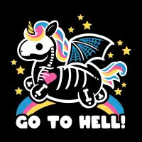 Skeleton Unicorn - design