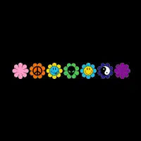 90's Flower Power T-Shirt - design