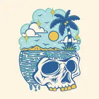 Summer Skull Vibes - design