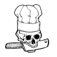 Chef Skull with Knife - design