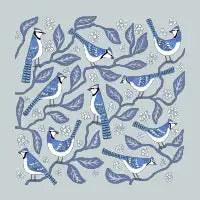 Blue Jay Birds and Blossom - design