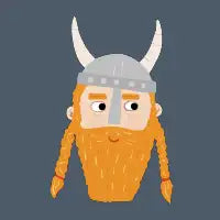 Mild Mannered Viking T-Shirt - design