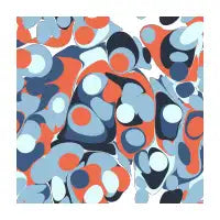 Nautical Drops Red White Blue Pattern - design