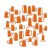 Orange Cats - design