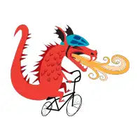 Dragon On a Bike T-Shirt - design