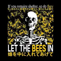 Let The Bees In Skeleton - design