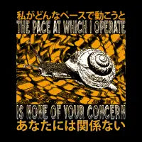 None of Your Concern Snail - design