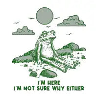 I’m here. I’m not sure why either - Funny Frog - design