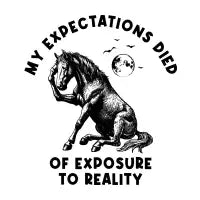My Expectations Died Of Exposure To Reality - design