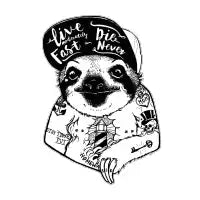 Sloth Tattooed - design