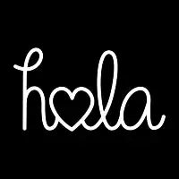 Hola - hello love, in Spanish - design