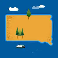 South Dakota island - design