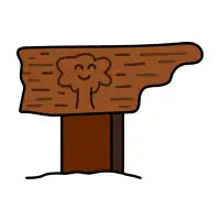 This way to the trees! - design