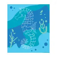 Seahorse ocean - design
