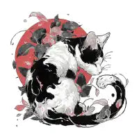 Playful Irezumi Cat - design