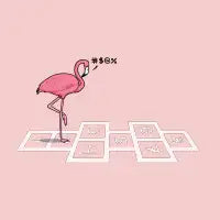 Hopping Flamingo! - design