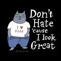 Don’t Hate Cause I Look Great-white - design