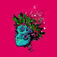 Holly Jolly Skull - design