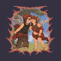 Y2K Angel Core Modern Vintage Cherub - design
