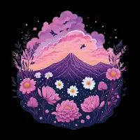 Sunset mountain - design