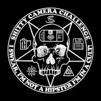 Shitty Camera Challenge White Logo - design