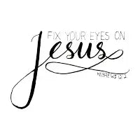 Hand Drawn Verse Hebrews 12:2 T-Shirt - design
